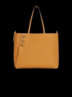 Embl&egrave;me Grained Leather Tote Bag-Balmain Fashion