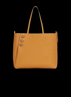 Emblème Grained Leather Tote Bag-Balmain Fashion