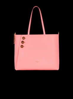 Embl&egrave;me Grained Leather Tote Bag-Balmain Hot
