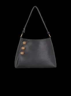 Emblème Handbag In Grained Leather-Balmain Outlet