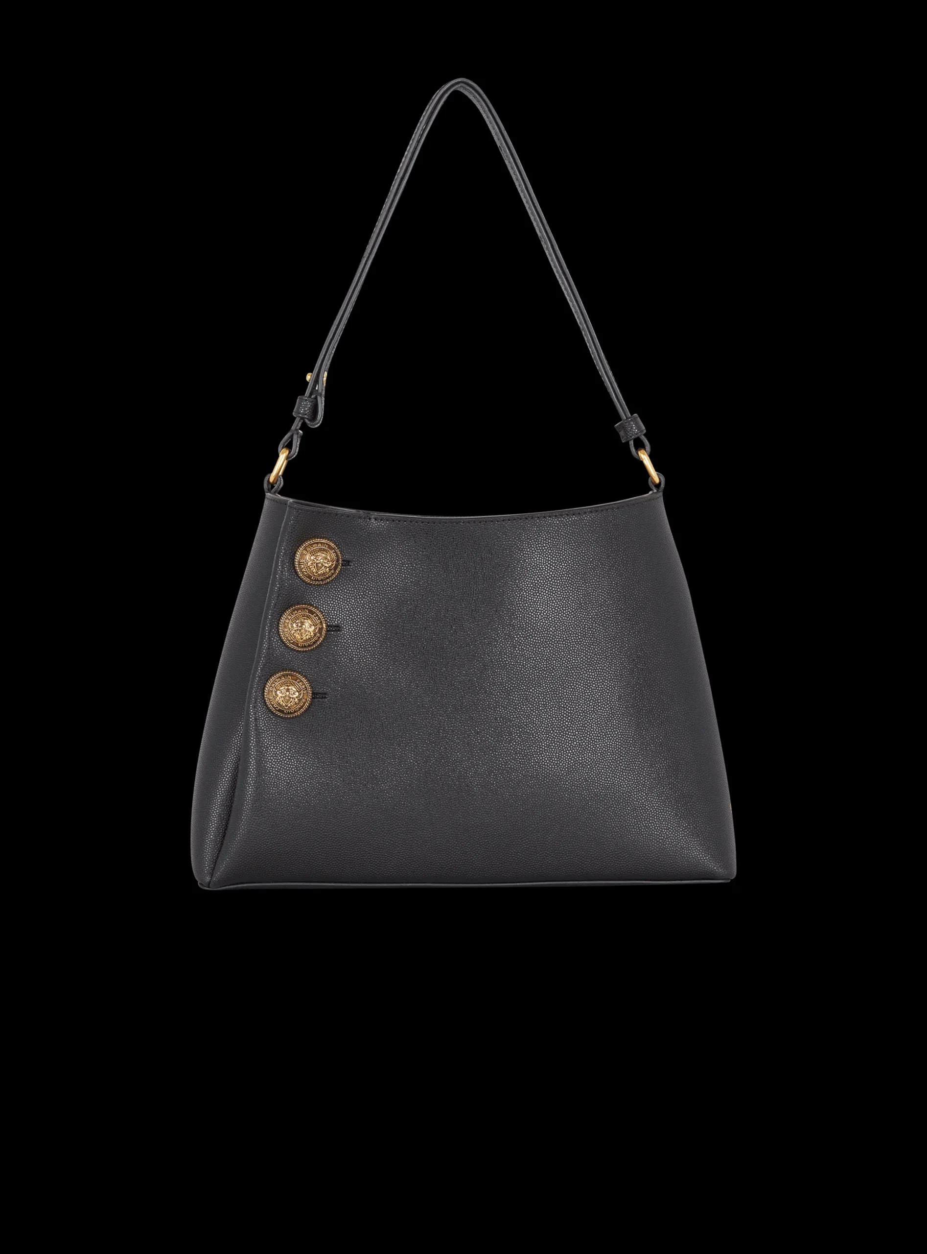 Emblème Handbag In Grained Leather-Balmain Outlet