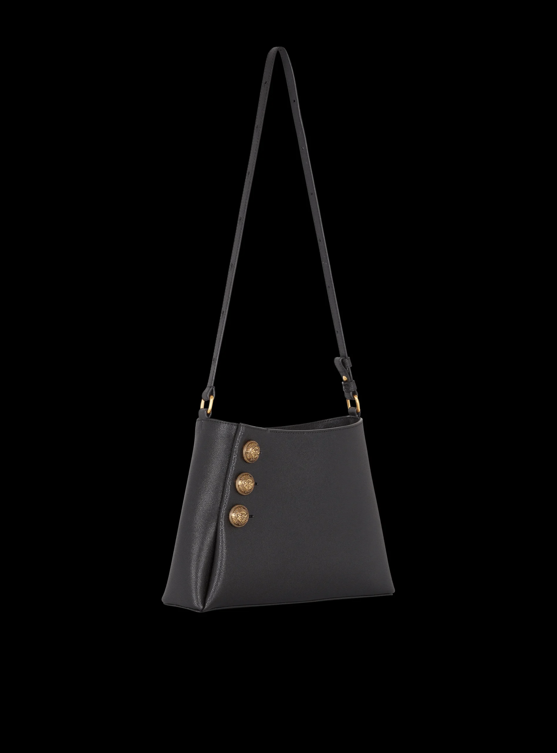 Emblème Handbag In Grained Leather-Balmain Outlet