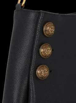 Emblème Handbag In Grained Leather-Balmain Outlet
