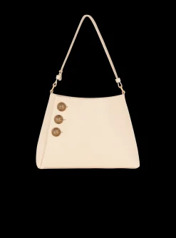 Emblème Handbag In Grained Leather-Balmain Outlet