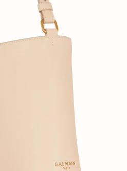 Embl&egrave;me Handbag In Grained Leather-Balmain Outlet