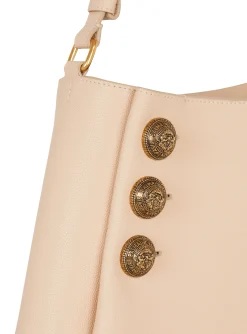 Embl&egrave;me Handbag In Grained Leather-Balmain Outlet