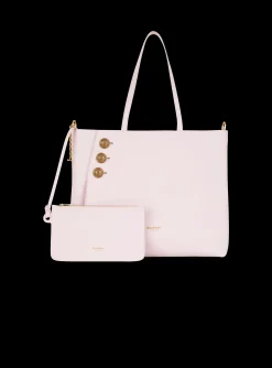 Embl&egrave;me Leather Tote Bag-Balmain Discount