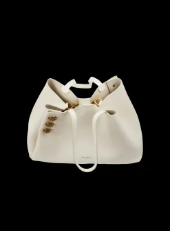 Embl&egrave;me Leather Tote Bag-Balmain Cheap