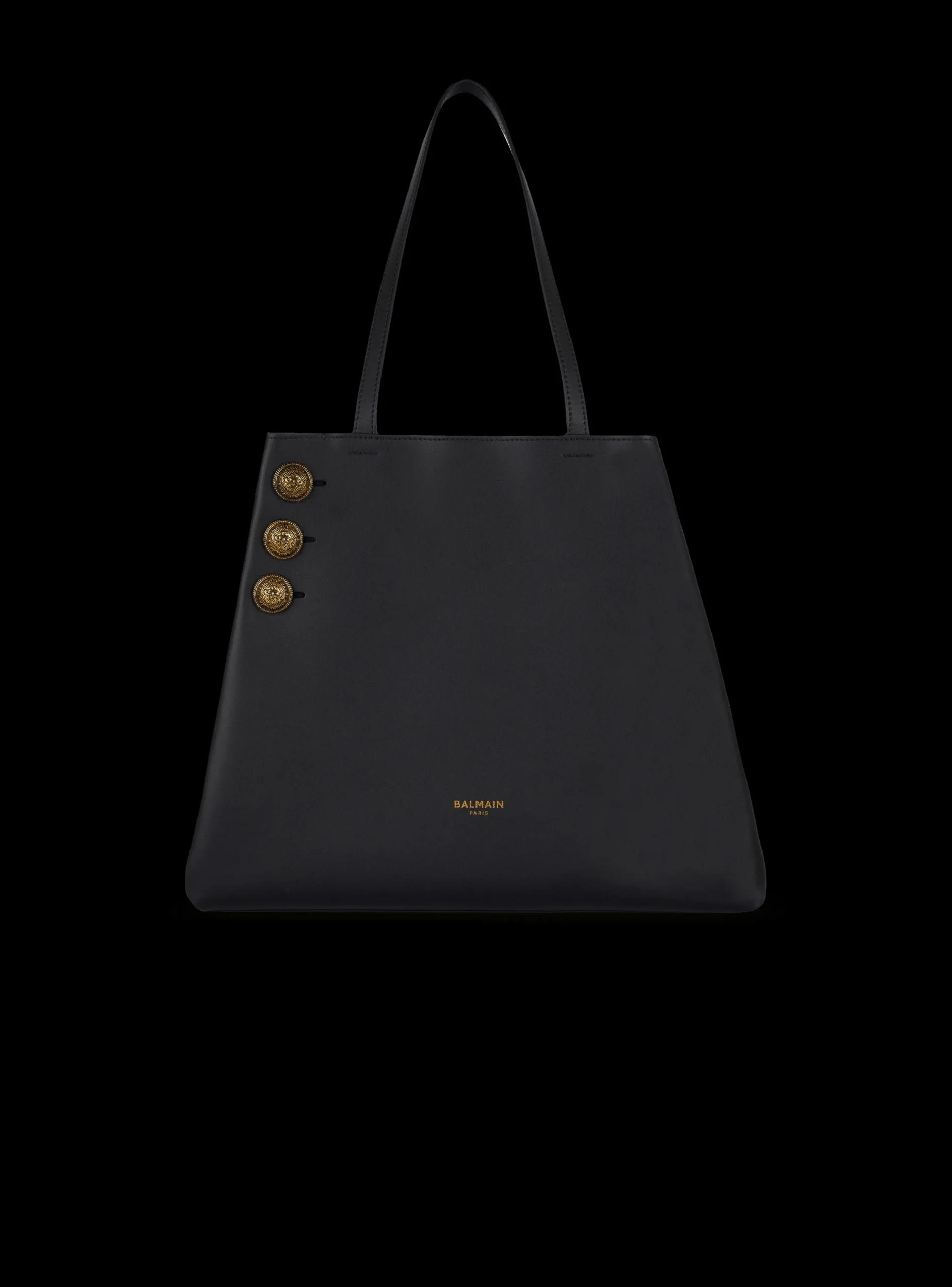 Emblème Leather Tote Bag-Balmain Cheap