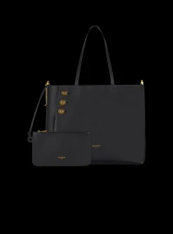 Emblème Leather Tote Bag-Balmain Cheap