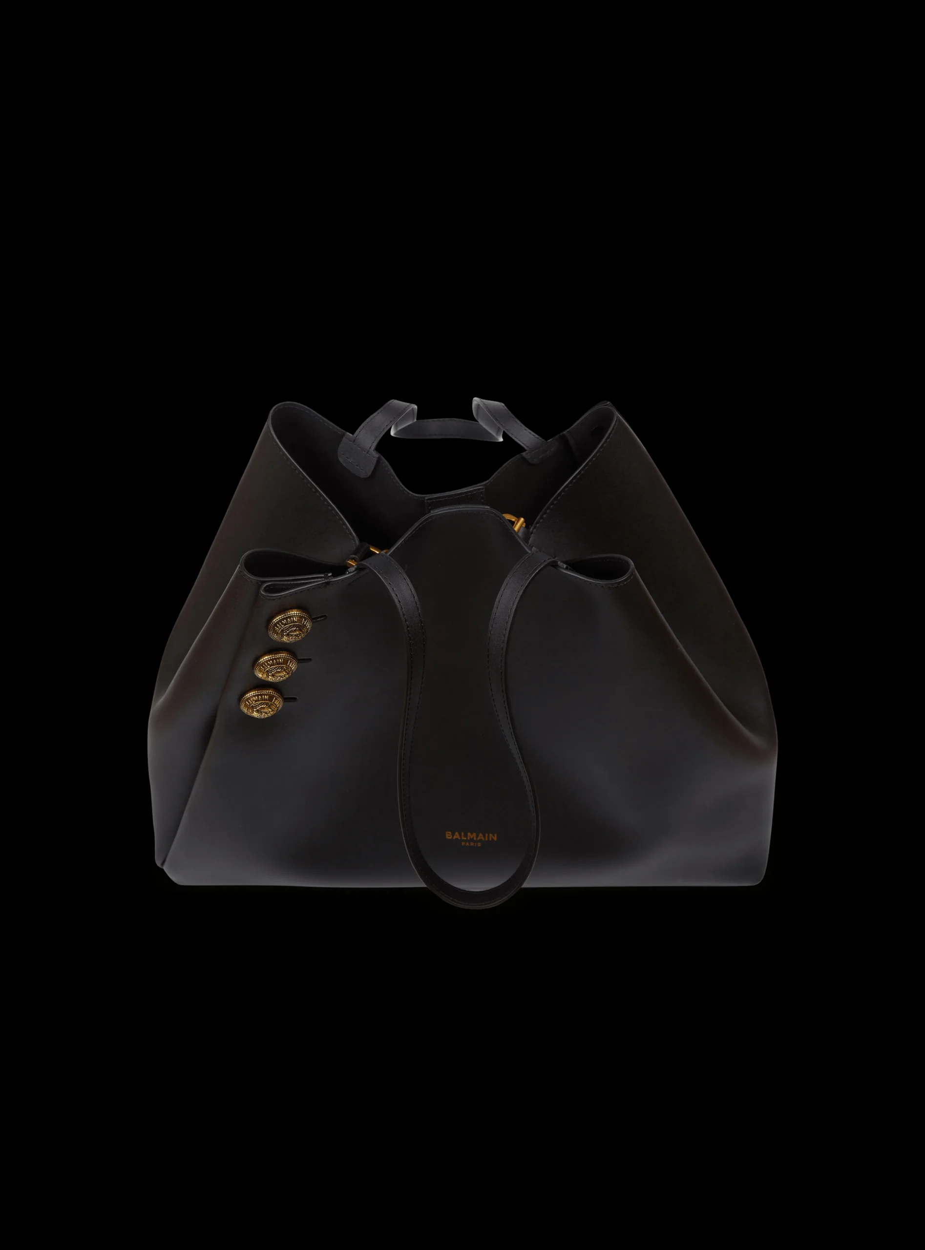 Emblème Leather Tote Bag-Balmain Cheap