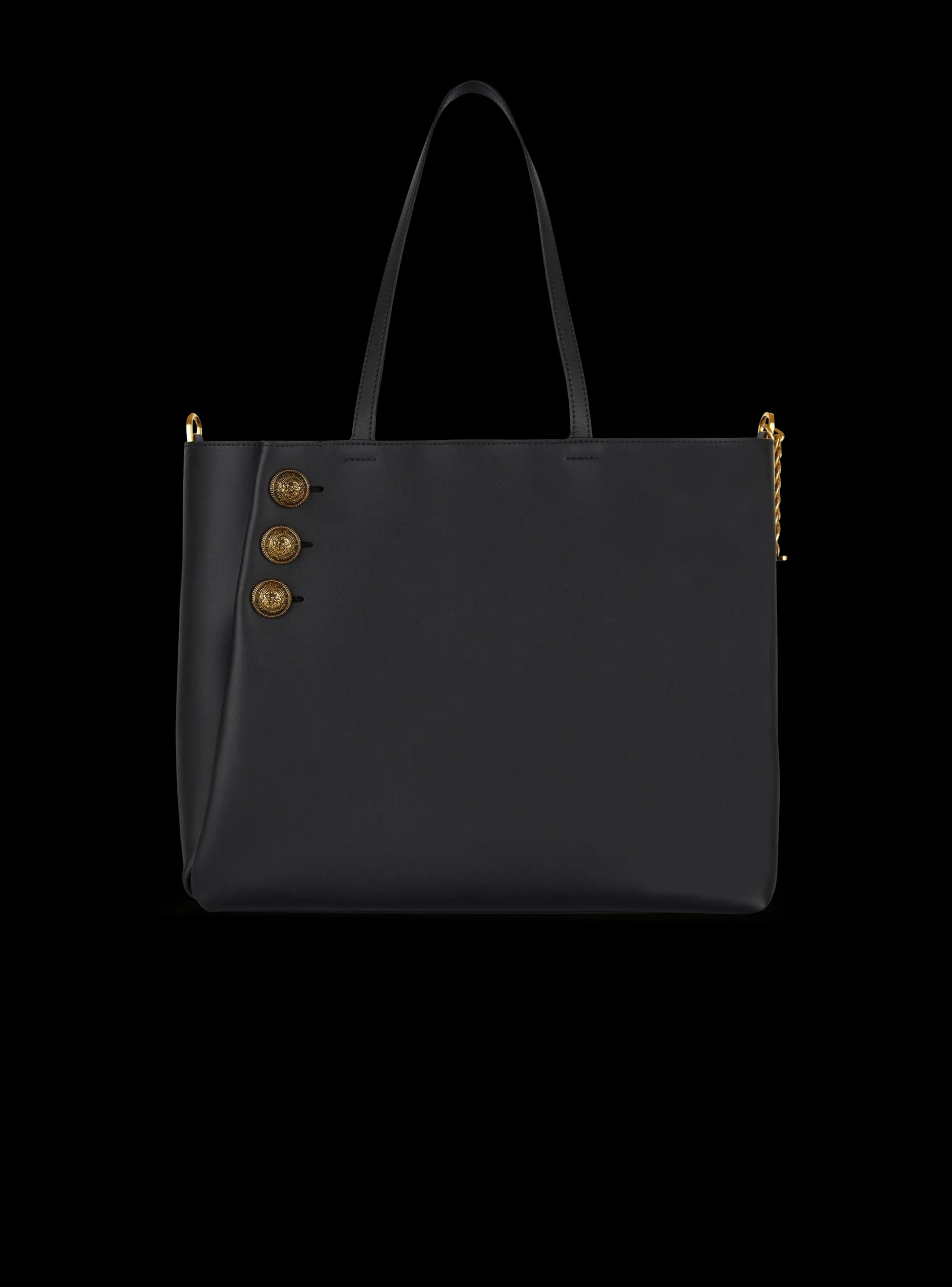 Emblème Leather Tote Bag-Balmain Cheap
