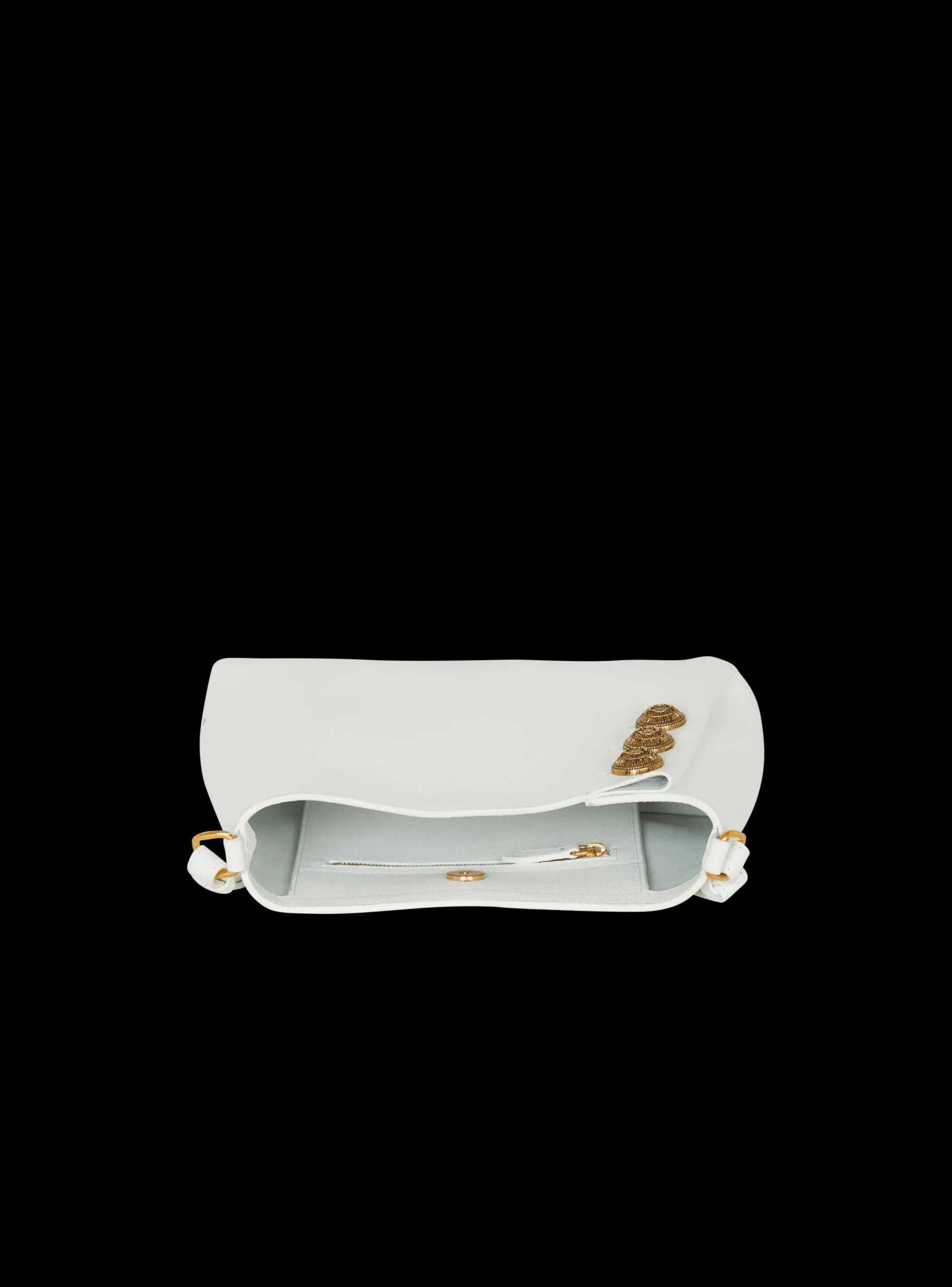 Emblème Shoulder Bag In Grained Calfskin-Balmain Discount