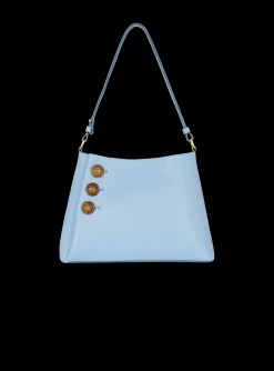 Emblème Shoulder Bag In Grained Calfskin-Balmain Shop