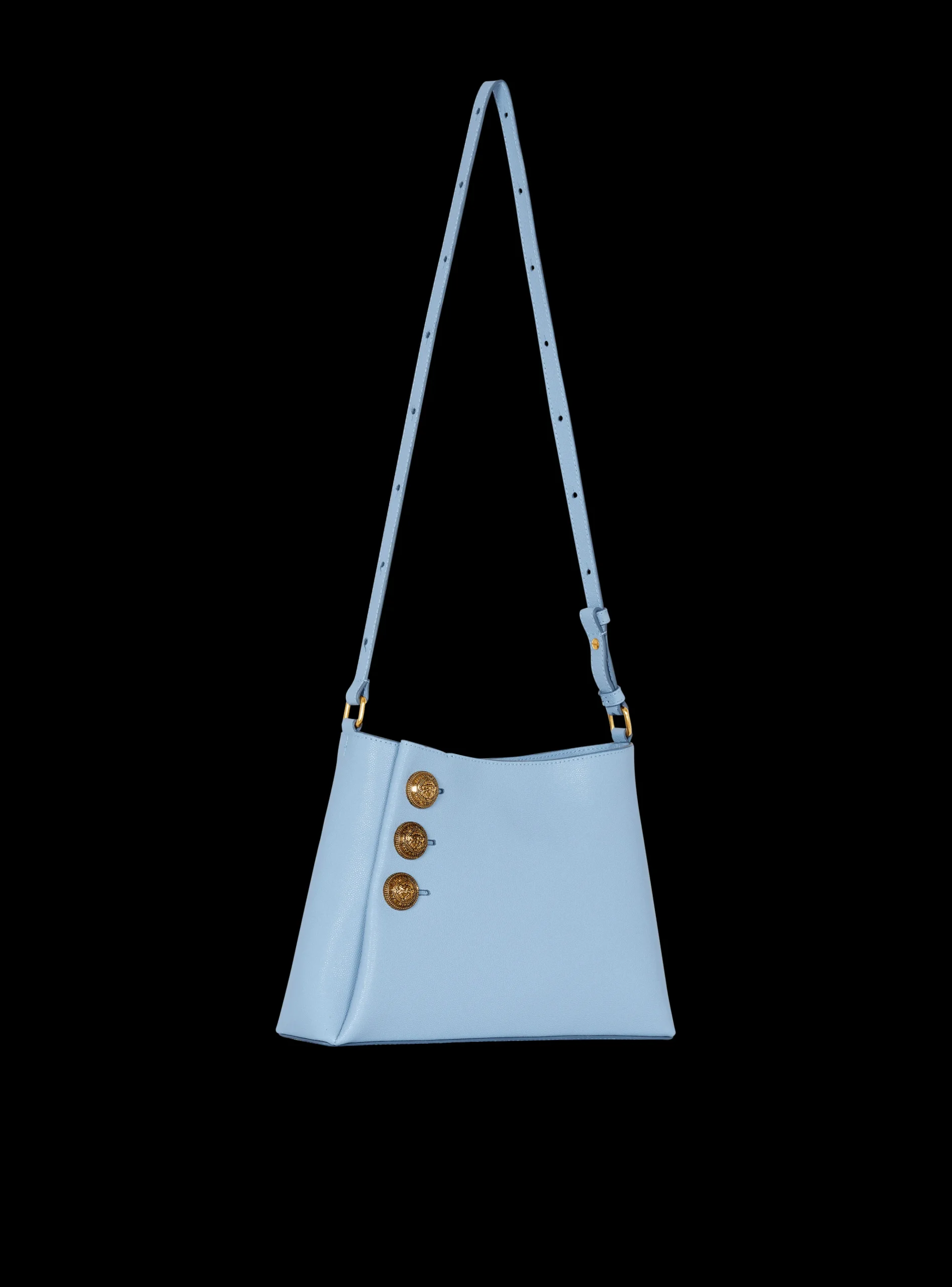 Emblème Shoulder Bag In Grained Calfskin-Balmain Shop