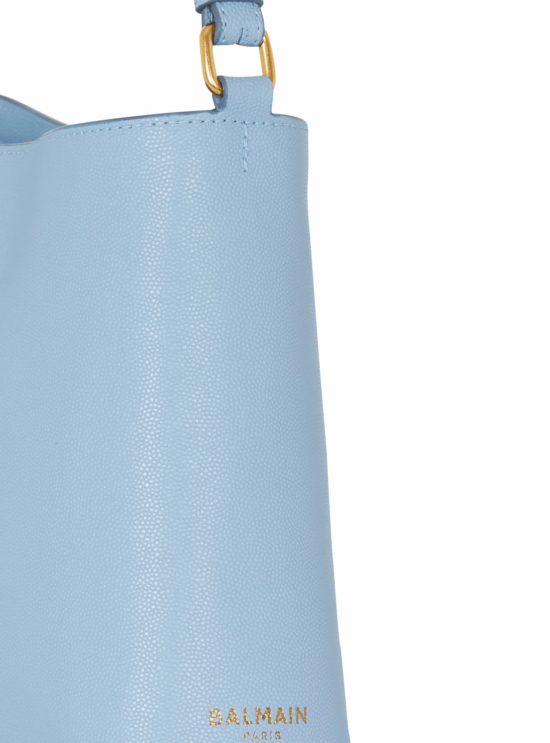 Emblème Shoulder Bag In Grained Calfskin-Balmain Shop