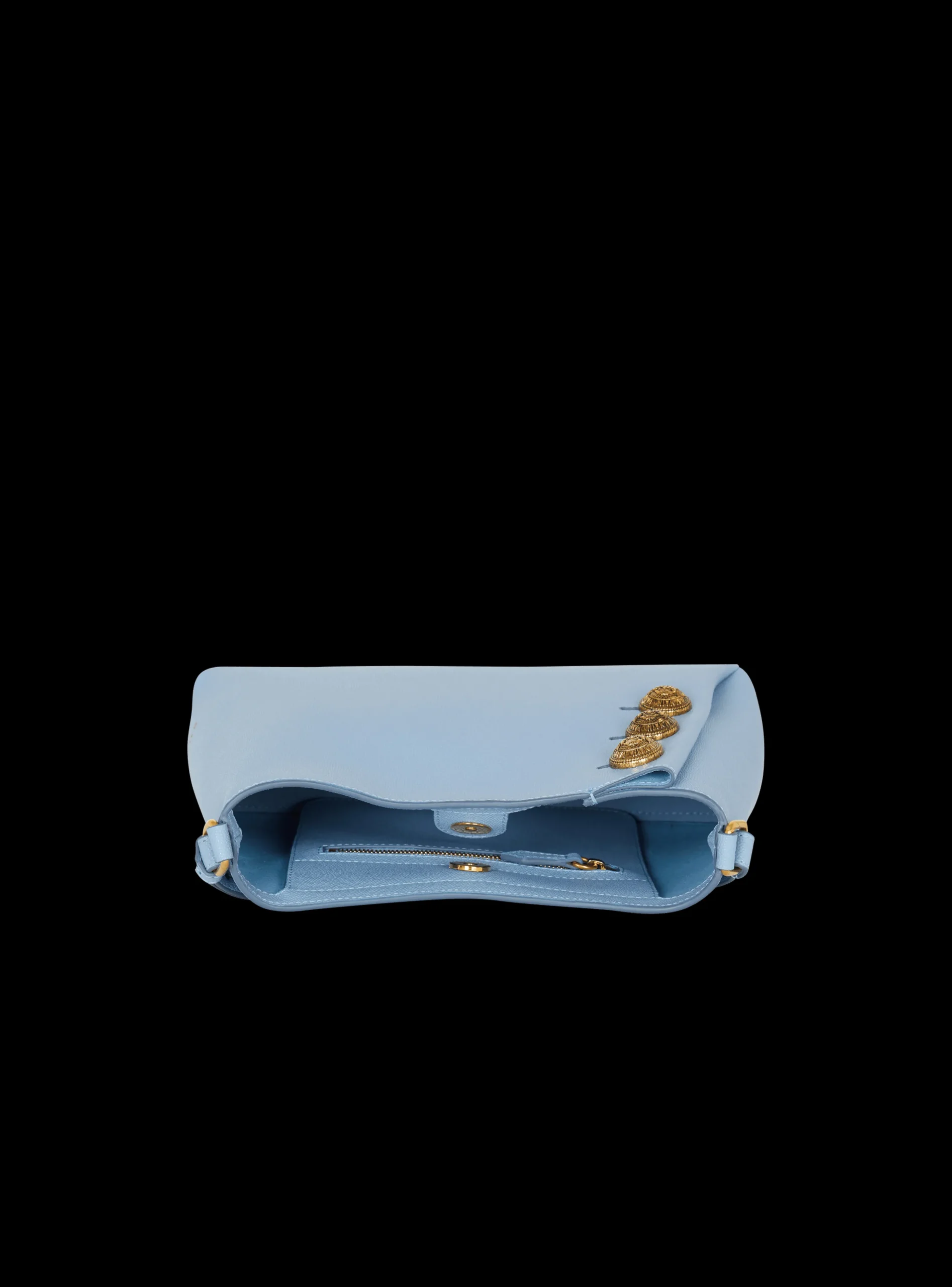 Emblème Shoulder Bag In Grained Calfskin-Balmain Shop