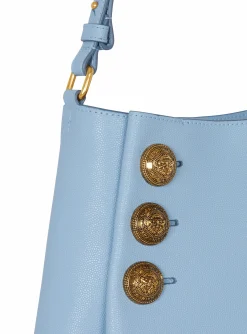 Emblème Shoulder Bag In Grained Calfskin-Balmain Shop