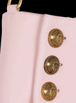 Embl&egrave;me Shoulder Bag In Grained Calfskin-Balmain Fashion