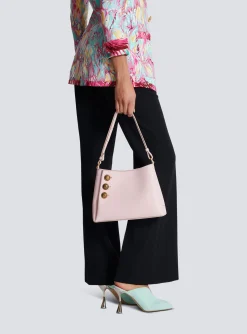 Embl&egrave;me Shoulder Bag In Grained Calfskin-Balmain Fashion