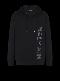 Embossed Hooded Sweatshirt-Balmain Shop
