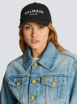 Embroidered Paris Cap-Balmain Outlet