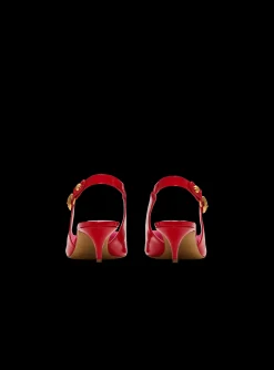 Eva Kitten Slingbacks In Patent Leather-Balmain Flash Sale