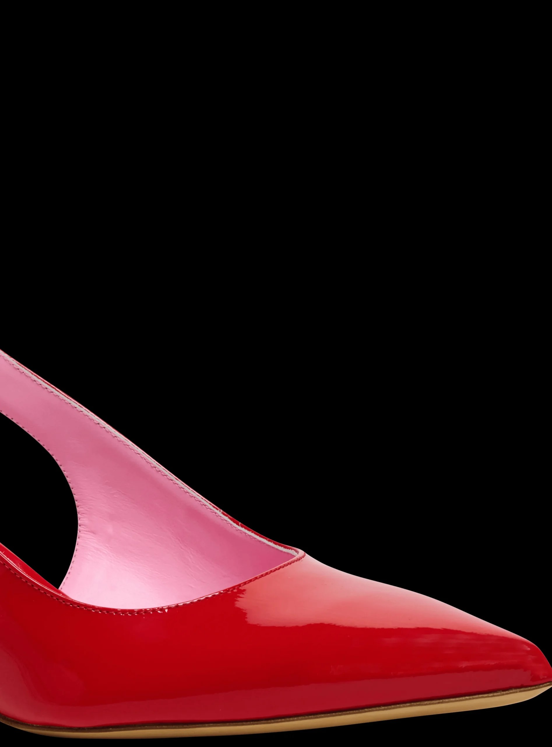 Eva Kitten Slingbacks In Patent Leather-Balmain Flash Sale