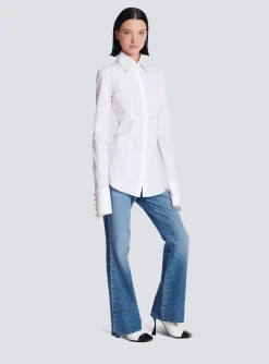 Fitted Poplin Shirt-Balmain Best