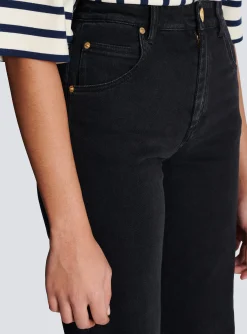 Flared Denim Jeans-Balmain Store