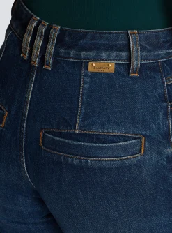Flared Denim Jeans-Balmain Online