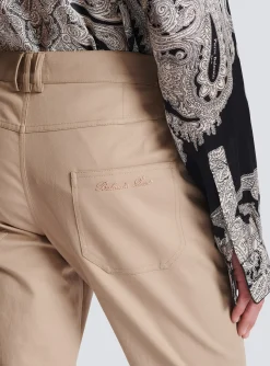 Flared Trousers In Gabardine-Balmain Online