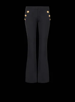 Flared Trousers With Buttons-Balmain Clearance