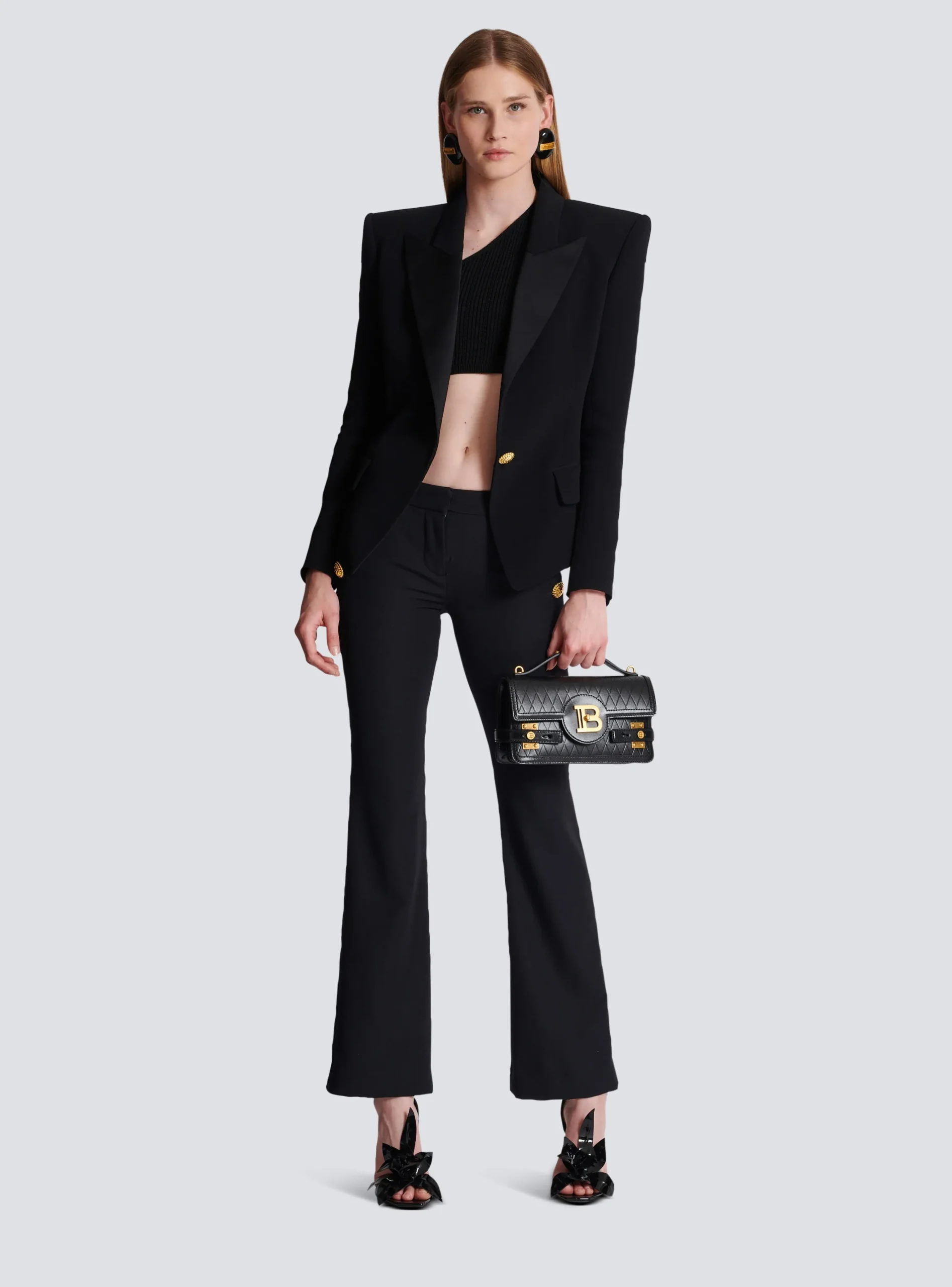 Flared Trousers With Buttons-Balmain Clearance