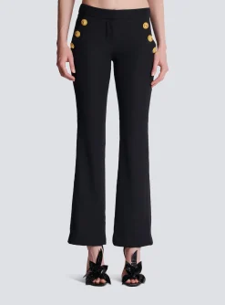 Flared Trousers With Buttons-Balmain Clearance