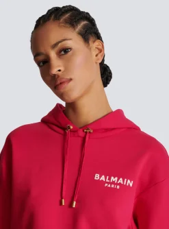 Flocked Paris Hoodie-Balmain Cheap