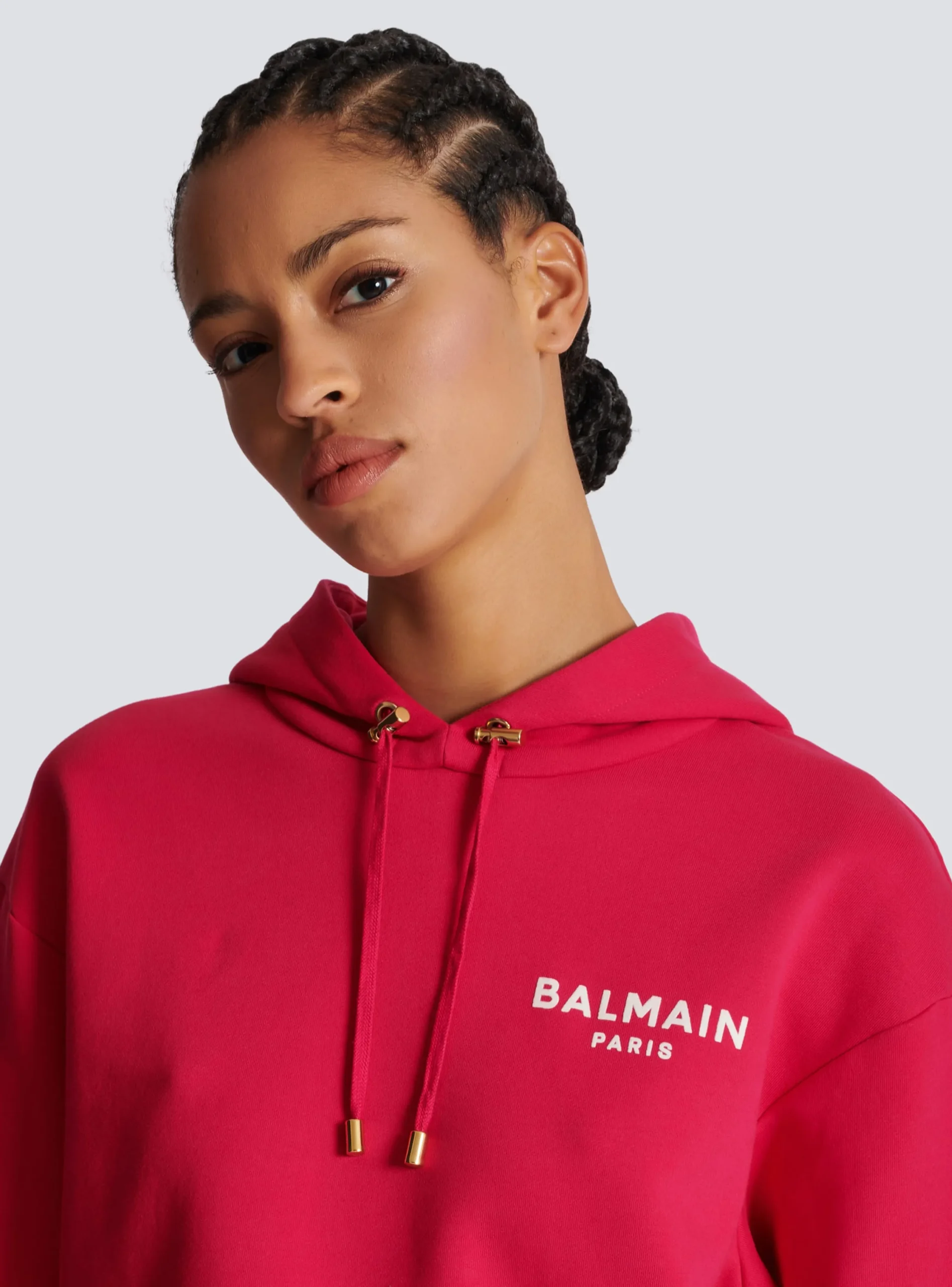 Flocked Paris Hoodie-Balmain Cheap