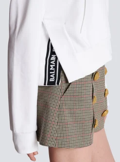 Flocked Paris Hoodie-Balmain Cheap