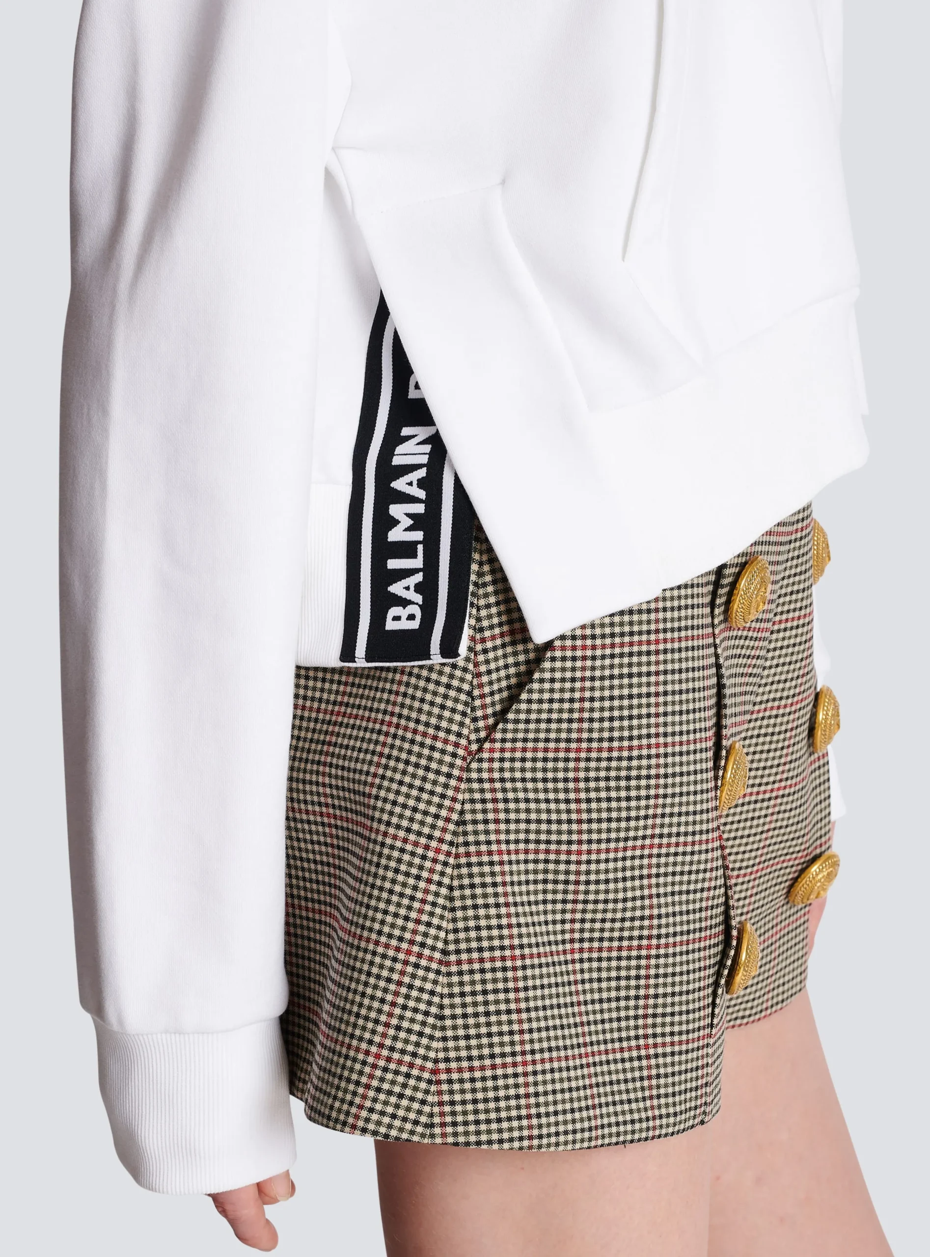 Flocked Paris Hoodie-Balmain Cheap