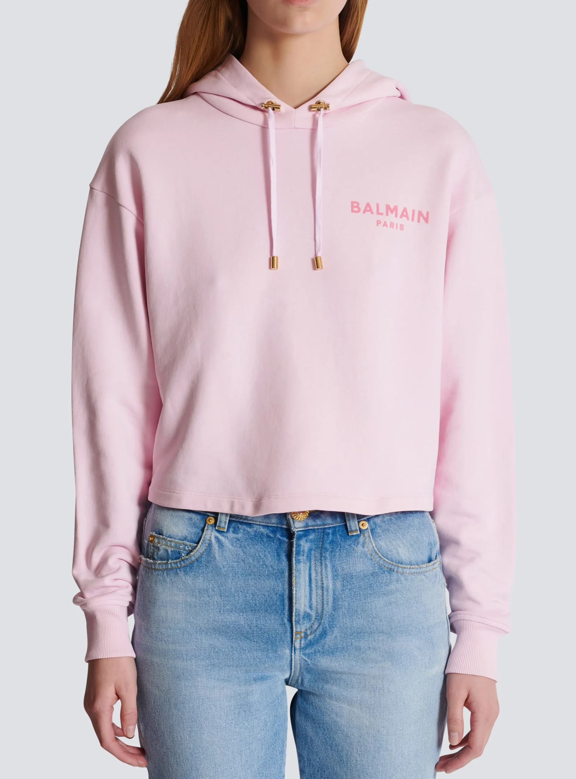 Flocked Paris Hoodie-Balmain Hot