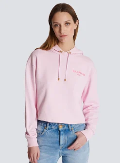 Flocked Paris Hoodie-Balmain Hot