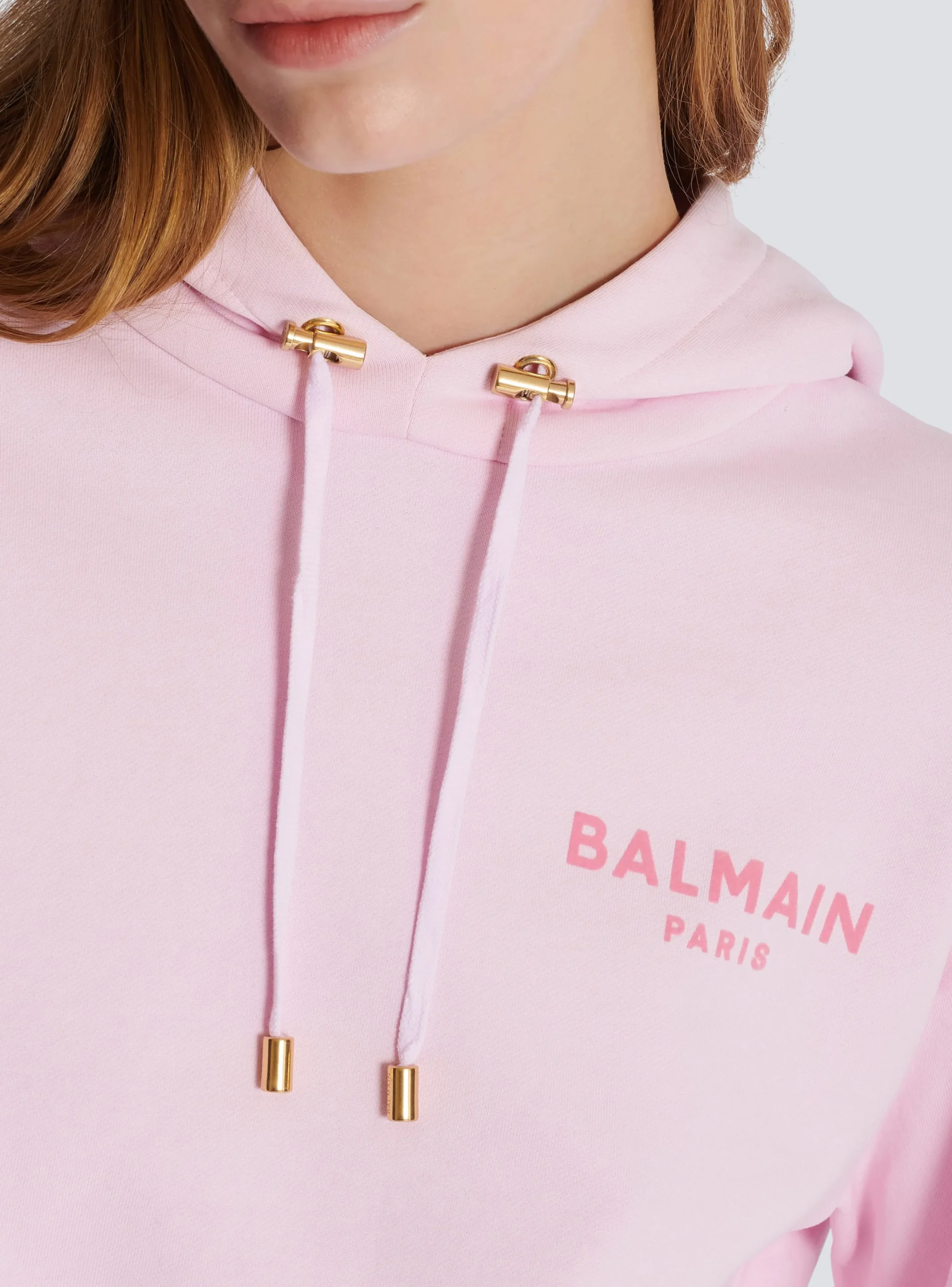 Flocked Paris Hoodie-Balmain Hot