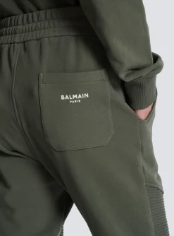 Flocked Paris Joggers-Balmain New