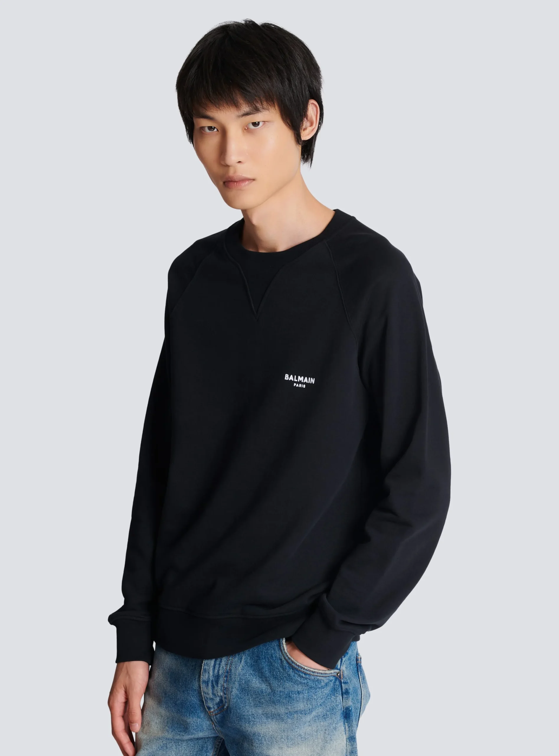 Flocked Sweatshirt-Balmain Shop