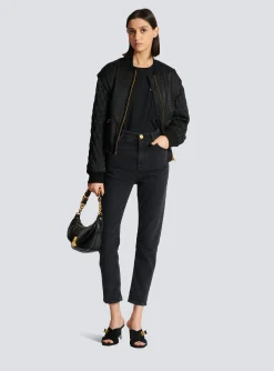 Flocked T-shirt-Balmain Outlet
