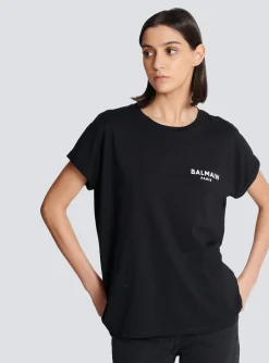 Flocked T-shirt-Balmain Outlet