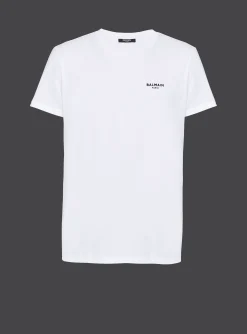 Flocked T-shirt-Balmain Cheap