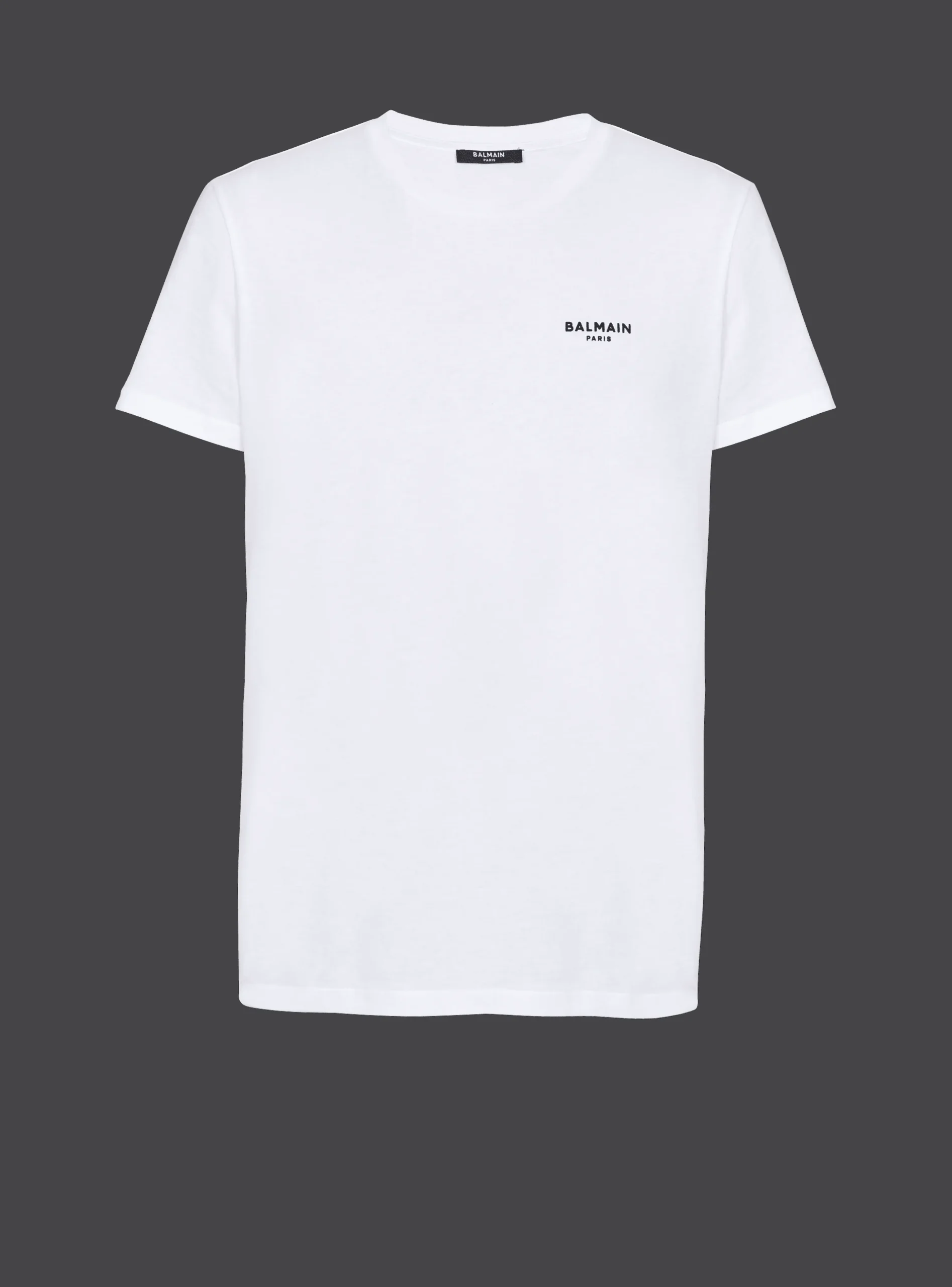 Flocked T-shirt-Balmain Cheap