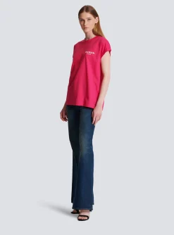 Flocked T-shirt-Balmain Best