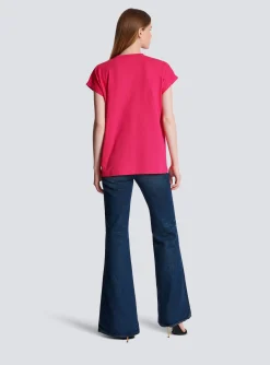 Flocked T-shirt-Balmain Best